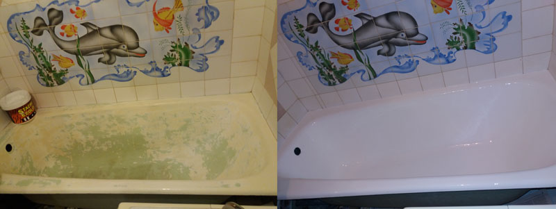Реставрация акриловой ванны